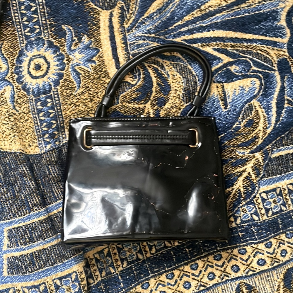 Black and gold bag/ purse
